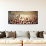 Shema a los hijos estilo óleo 87x38 cms. pared